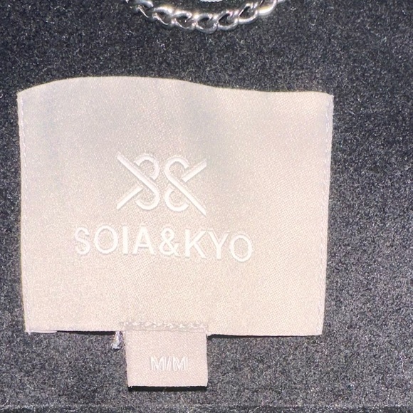 SOIA & KYO Christa Mixed Media Wool Coat • NWOT• Size M• - Picture 7 of 7